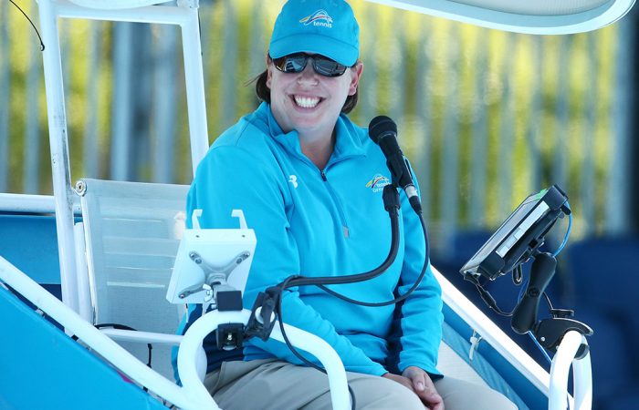 An Australian Open umpire. Photo: Getty Images