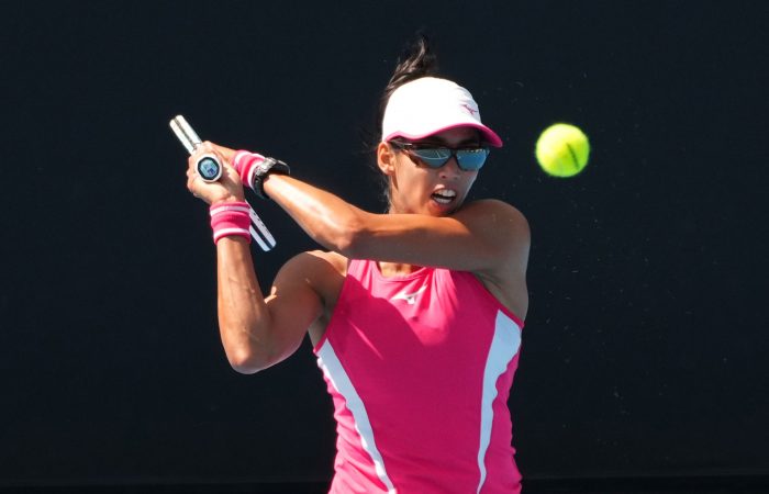 Astra Sharma in action. Picture: Tennis Australia Astra Sharma in action. Picture: Tennis Australia