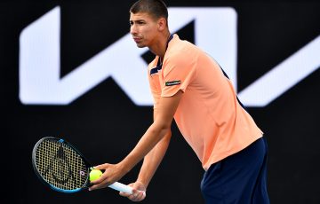 Alexei Popyrin at Australian Open 2023. Picture: Tennis Australia