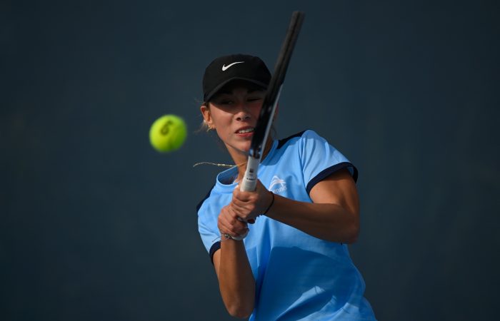 Kimiko Cooper, NSW, 15/u, at the Australian Teams Championships 2023 at KDV Sport on the Gold Coast on Sunday, July 2, 2023. MANDATORY PHOTO CREDIT Tennis Australia/ MATT ROBERTS