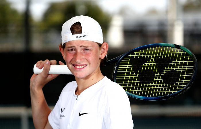 Nikolas Baker during the Tennis Australia Talent Combine. Picture: Tennis Australia Nikolas Baker during the Tennis Australia Talent Combine. Picture: Tennis Australia