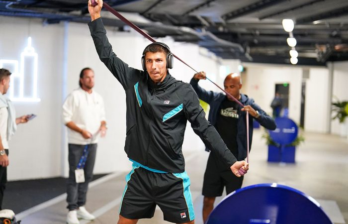 Alexei Popyrin at Australian Open 2024. Picture: Tennis Australia
