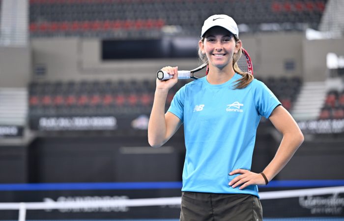 As well as competing professionally, Lara Walker is a part-time tennis coach in Brisbane. Picture: Tennis Australia As well as competing professionally, Lara Walker is a part-time tennis coach in Brisbane. Picture: Tennis Australia