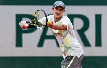 Adam Walton in action at Roland Garros 2025; Mark Peterson, Getty Images 