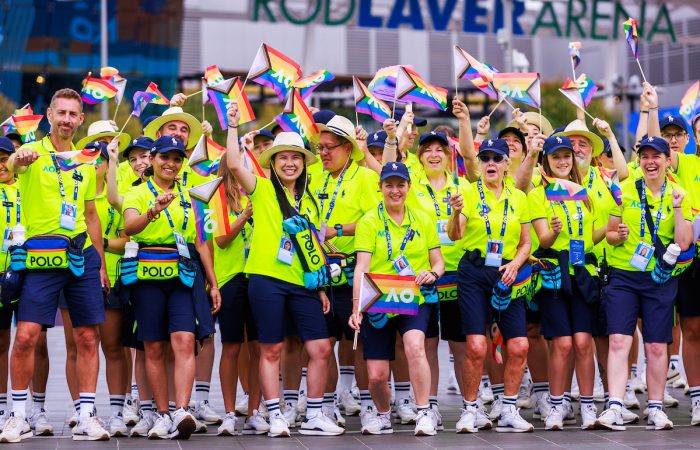 OFF COURT 2024 AUSTRALIAN OPEN January 25: AO Customer experience team during the 2024 Australian Open on Thursday, January 25, 2024. Photo by TENNIS AUSTRALIA / AARON FRANCIS
