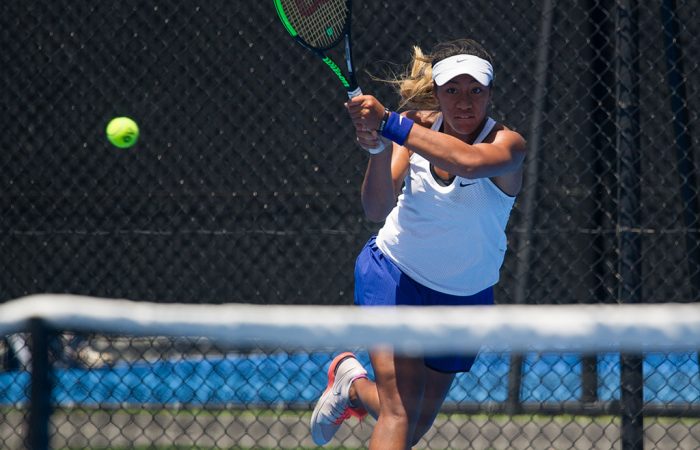 Destanee Aiava in action at the 18/u Australian Championships at Melbourne Park; Elizabeth Xue Bai Destanee Aiava in action at the 18/u Australian Championships at Melbourne Park; Elizabeth Xue Bai