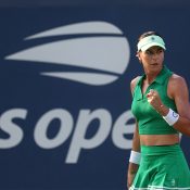 Ajla Tomljanovic in action during the first round of the 2024 US Open. (Getty Images)