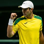 Aleksandar Vukic makes a successful Davis Cup debut.