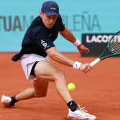 Alex de Minaur powers into the final 16 in Madrid; Getty Images 