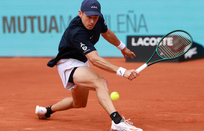 Alex-de-Minaur,-Madrid Alex de Minaur powers into the final 16 in Madrid; Getty Images