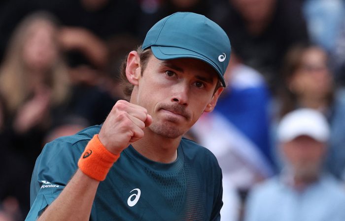 Alex de Minaur Australia's Alex De Minaur in action against Serbia's Laslo Djere during their first-round match at Roland Garros (Photo: ALAIN JOCARD/AFP via Getty Images)