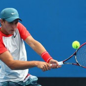 Oliver Anderson in action at Australian Open 2014; Getty Images