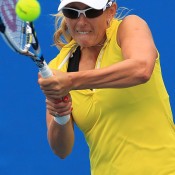 Anastasia Rodionova in action at Australian Open 2015 qualifying; Getty Images