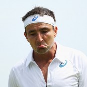 Marinko Matosevic fell in five sets to Liam Broady in the first round; Getty Images