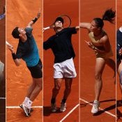 (L-R) Jordan Thompson, Alexei Popyrin, Alex de Minaur, Daria Kasatkina and Maya Joint are all on the Roland Garros main-draw entry lists. [Getty Images]