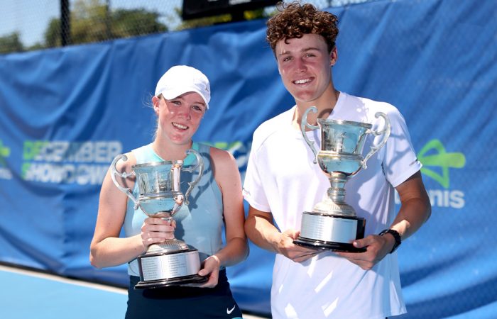 Australian 18/u champions: Ava Beck (left) and Lachlan McFadzean (right) Australian 18/u champions: Ava Beck (left) and Lachlan McFadzean (right)