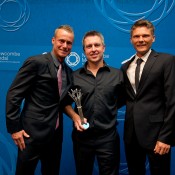 Coaching Excellence - High Performance: Shannon Nettle (centre) with Lleyton Hewitt (L) and Peter Luczak; Elizabeth Xue Bai