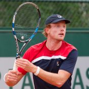 Matthew Barton in action during his second-round qualifying loss to Radek Stepanek at Roland Garros; Getty Images