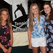 Australian juniors (L-R) Seone Mendez, Maddison Inglis and Kimberly Birrell; John Anthony