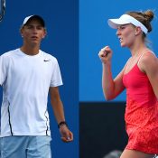 Max Purcell (L) and Olivia Rogowska; Getty Images
