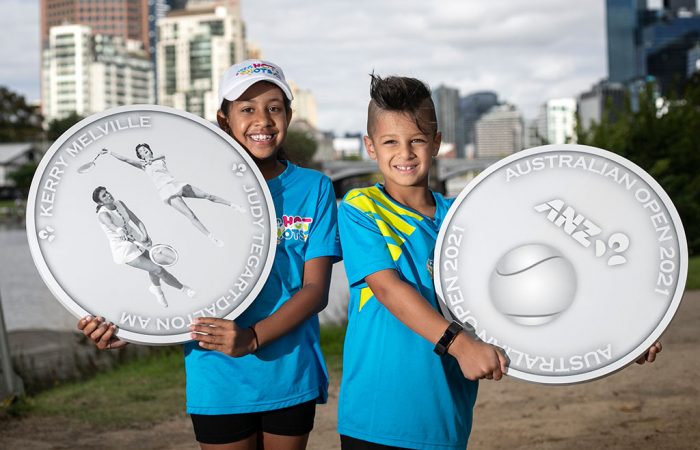 Coin-toss-FH029258 Judy Teggart Dalton and Kerry Melville Reid feature on the ANZ Commemorative Coin that will feature at AO 2021.