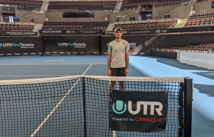 CHAMPION: Alexander Crnokrak won his second UTR Pro Tennis Series title in Brisbane today. Picture: Tennis Australia CHAMPION: Alexander Crnokrak won his second UTR Pro Tennis Series title in Brisbane today. Picture: Tennis Australia