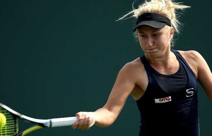 Daria Gavrilova in action at the 2015 Miami Open; Getty Images Daria Gavrilova in action at the 2015 Miami Open; Getty Images