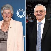 Roy Emerson (R) and Judy Dalton were honoured on Australia Day 2019 with Order of Australia medals (Getty Images)
