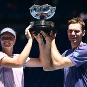 Olivia Gadecki and John Peers are crowned Australian Open 2025 mixed doubles champions; Getty Images