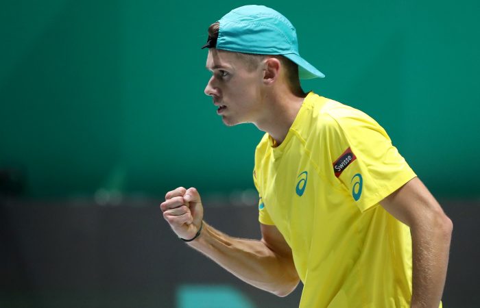 Alex de Minaur at the 2019 Davis Cup Finals. Pictures: Getty Images Alex de Minaur at the 2019 Davis Cup Finals. Pictures: Getty Images