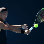 Li Tu, pictured at Australian Open 2021, is among the Australians competing at the ATP Challenger in Bendigo. 