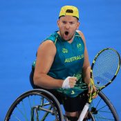 Dylan Alcott at the Tokyo Paralympics; Getty Images 