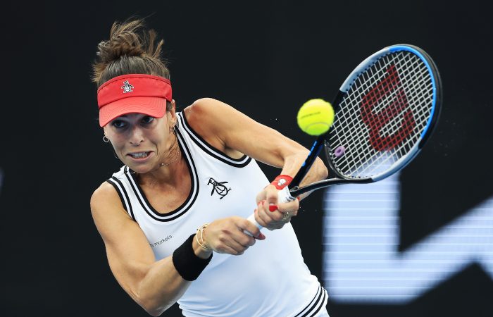 Ajla Tomljanovic in action. Picture: Getty Images Ajla Tomljanovic in action. Picture: Getty Images