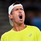 Jason Kubler celebrates his United Cup victory; Getty Images 