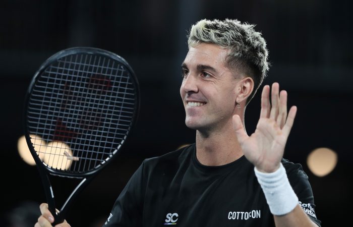 Thanasi Kokkinakis at the Adelaide International. Picture: Getty Images Thanasi Kokkinakis at the Adelaide International. Picture: Getty Images