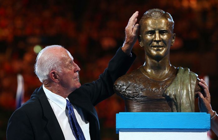 Rex Hartwig is inducted in the Australian Tennis Hall of Fame in 2016; Getty Images Rex Hartwig is inducted in the Australian Tennis Hall of Fame in 2016; Getty Images
