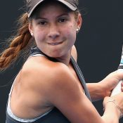 Michaela Haet competes in the 2016 December Showdown; Getty Images