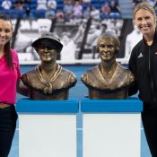 Casey Dellacqua and Alicia Molik unveil the Australian Tennis Hall of Fame inductees for 2022.