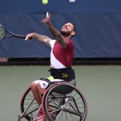 Heath Davidson in action at the 2022 US Open. (Getty Images)