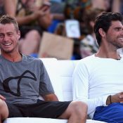Lleyton Hewitt (L) and Mark Philippoussis; Getty Images