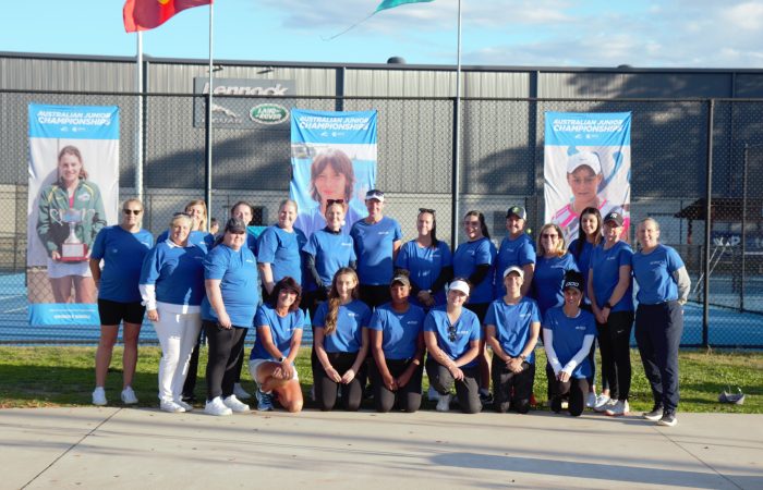 Coaching scholarship recipients in Canberra. Picture: Tennis Australia