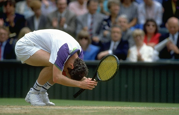 John McEnroe, Wimbledon, 1992. GETTY IMAGES John McEnroe, Wimbledon, 1992. GETTY IMAGES