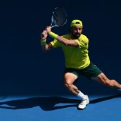 Jordan Thompson makes a winning start to his AO 2025 campaign; Getty Images 