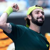 Jordan Thompson in action at Australian Open 2025 at Melbourne Park. (Photo: TENNIS AUSTRALIA/JOSH CHADWICK)