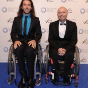 Adam Kellerman (L) and David Hall, Newcombe Medal, Australian Tennis Awards 2013. XUE BAI