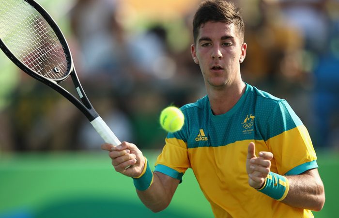 Kokk-Aus Thanasi Kokknakis in action during his sole competitive outing of the year at the Rio 2016 Olympics; Getty Images