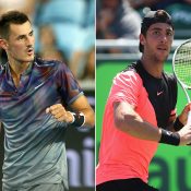 Bernard Tomic (L) and Thanasi Kokkinakis; Getty Images