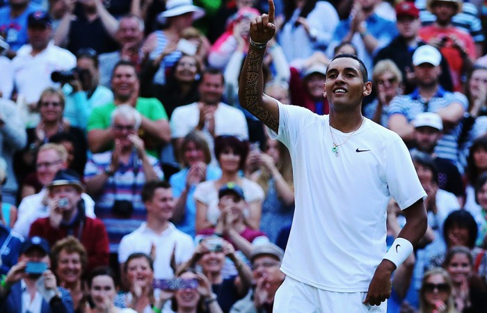 Nick Kyrgios, Wimbledon, 2014. GETTY IMAGES