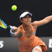 Lizette Cabrera in action during her first-round loss to Ann Li at Australian Open 2020. (Getty Images)
