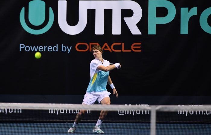 IMPROVED: Marc Polmans in action during the UTR Pro Tennis Series. Picture: Tennis Australia IMPROVED: Marc Polmans in action during the UTR Pro Tennis Series. Picture: Tennis Australia